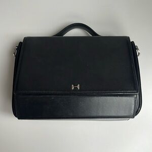 Halston lunchbox style handbag